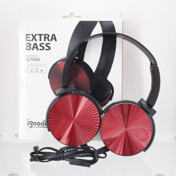 Auricular vincha Extra Bass con cable