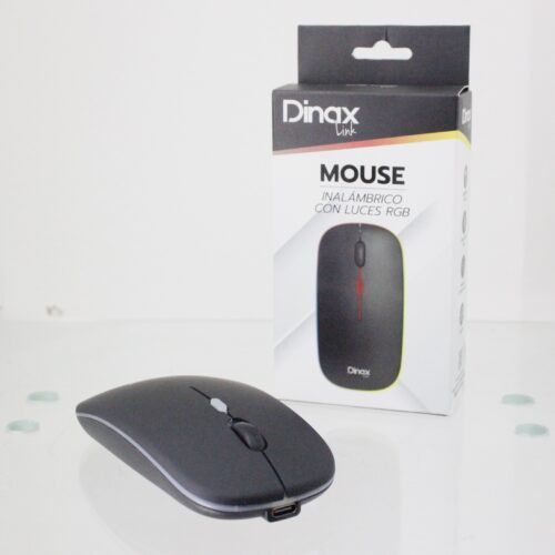 Mouse inalámbrico con luces RGB Dinax