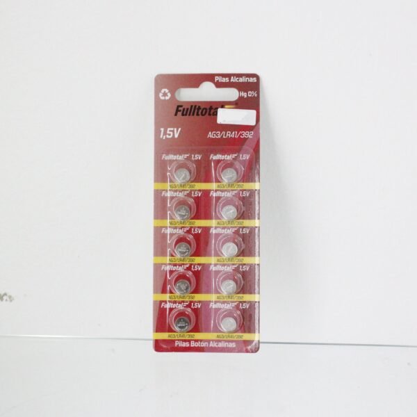 Pilas 1,5V Full total AG3/LR41/392