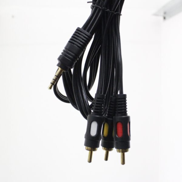 cable video plug 3,5 a 3 RCA Cable video plug 3,5 a 3 RCA 1,8M