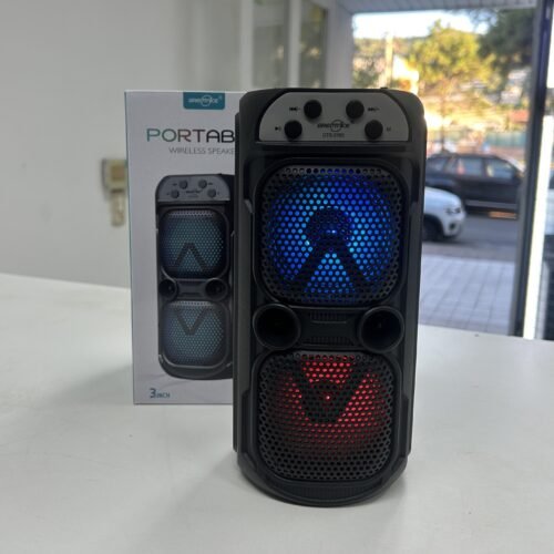 Parlante bluetooth portable con luces